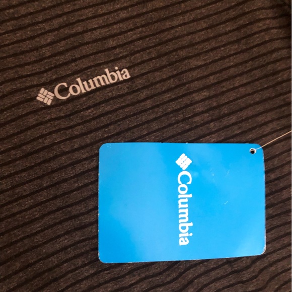 NWT Columbia sportswear striped tshirt small gray mens short sleeve - Picture 3 of 4